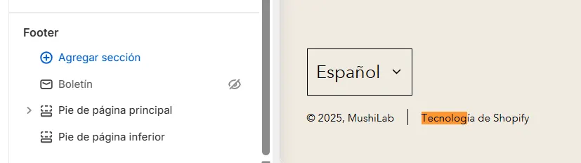 Tecnología de Shopify