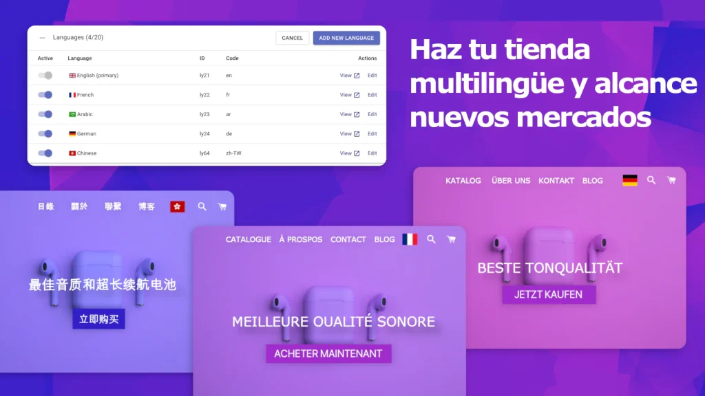 Interfaz de Langify