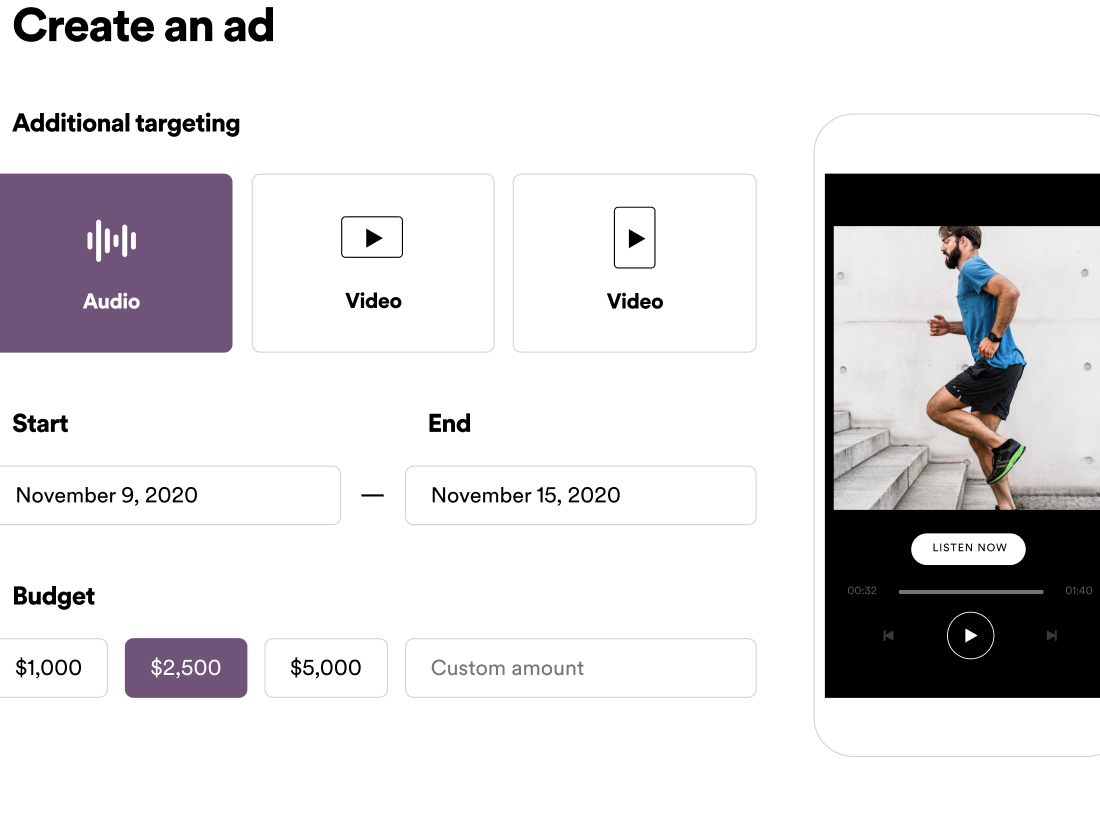 Proceso de creación de ADS en Spotify 