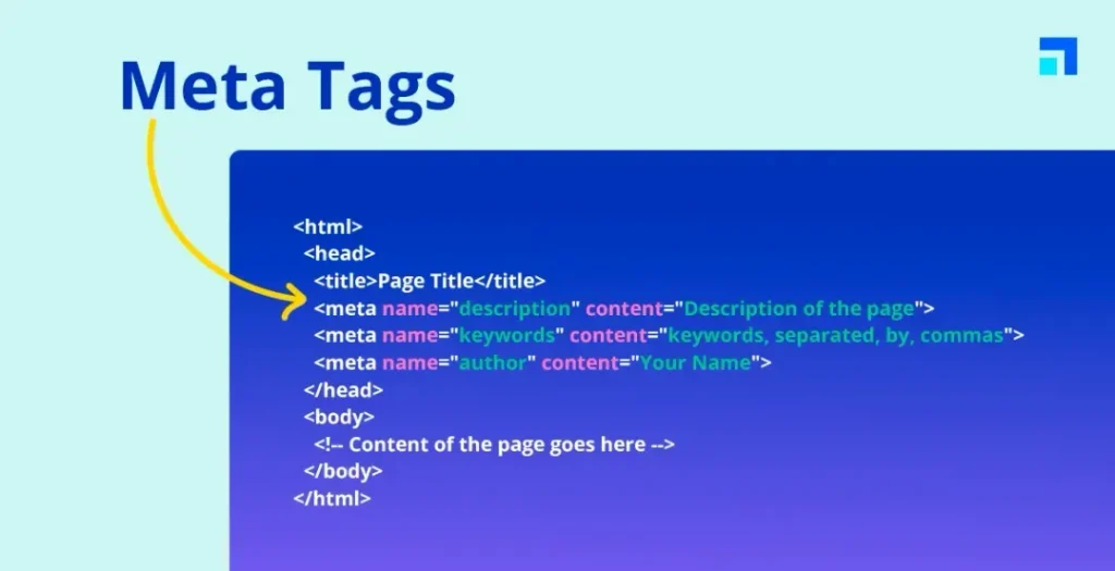 Meta tags en una web