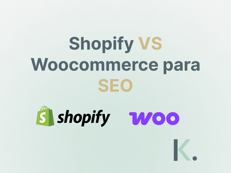 Portada de guía de Shopify vs Woocommerce para el SEO
