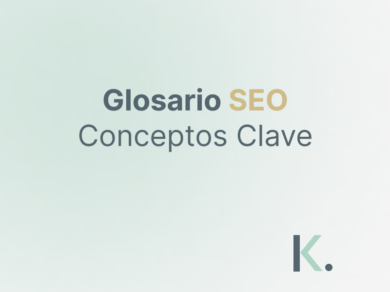 Portada del glosario SEO para clientes de Kenji Marketing
